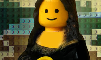 Obras de arte recriadas com LEGO